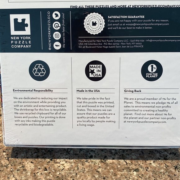 Vogue Lady on a Zebra 500 piece puzzle NEW sealed jigsaw New York Puzzle Co. - Picture 7 of 13